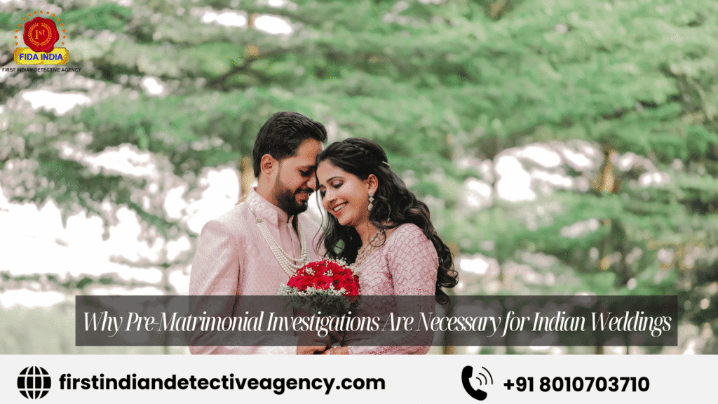 Why Pre-Matrimonial Investigations Are Necessary for Indian Weddings