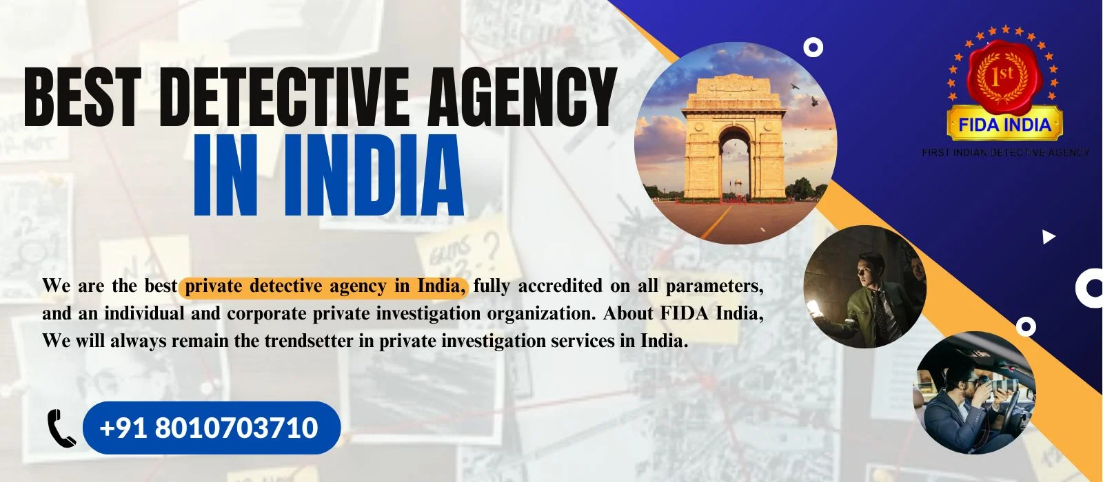 Detective agency in India By First Indian Detective Agency